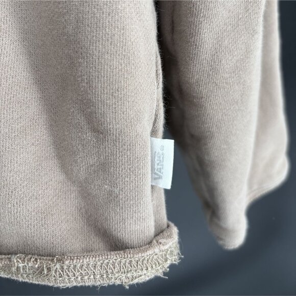 Vans Men's Heart Logo Hoodie Sweatshirt Size L Beige Skate Skater - Picture 3 of 7